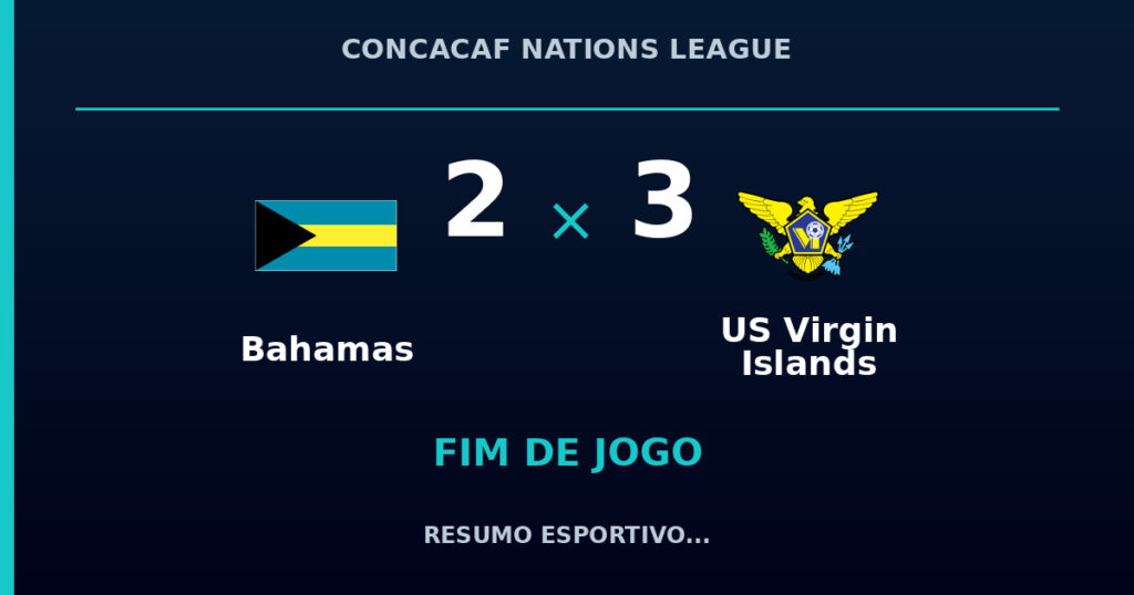 US Virgin Islands vence Bahamas por 3 a 2