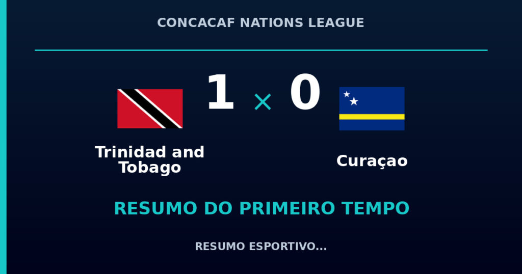 Trinidad and Tobago 1 x 0 Curaçao: como foi o primeiro tempo