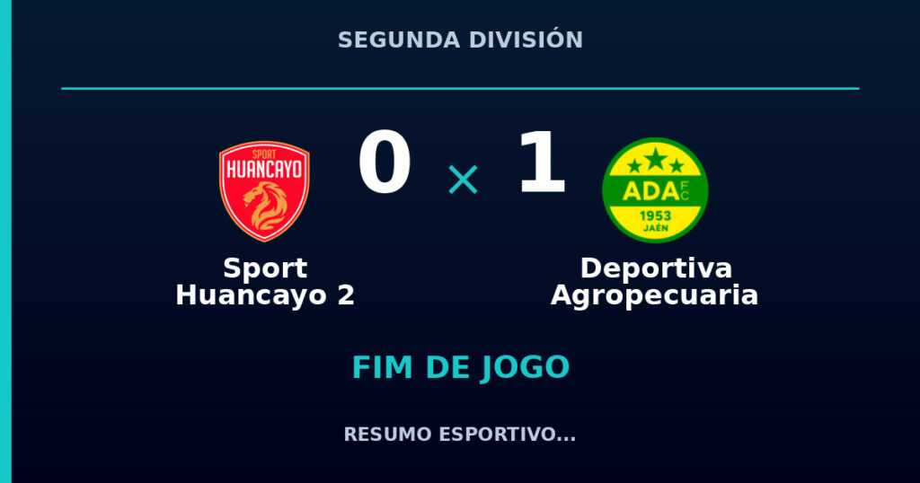 Deportiva Agropecuaria vence Sport Huancayo 2 por 1 a 0