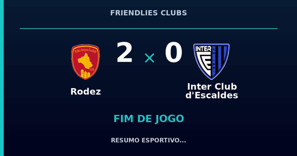Rodez vence Inter Club d’Escaldes por 2 a 0