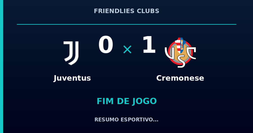 Cremonese vence Juventus por 1 a 0
