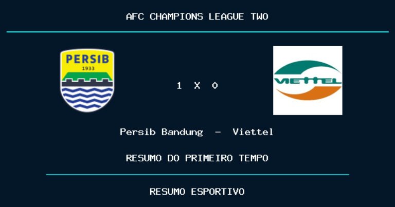 Persib Bandung 1 x 0 Viettel: como foi o primeiro tempo