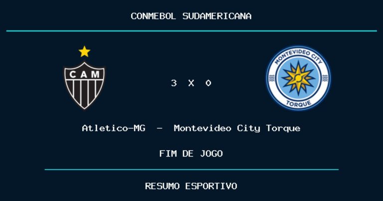 Atletico-MG vence Montevideo City Torque por 3 a 0