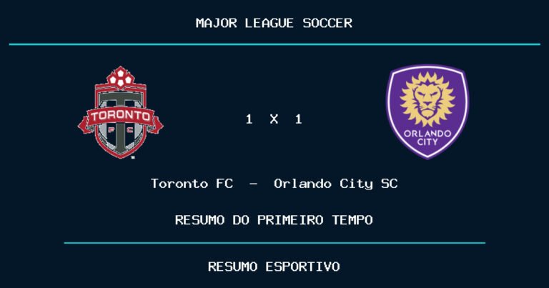 Toronto FC 1 x 1 Orlando City SC: como foi o primeiro tempo