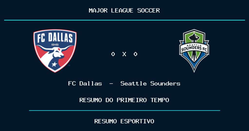 FC Dallas 0 x 0 Seattle Sounders: como foi o primeiro tempo