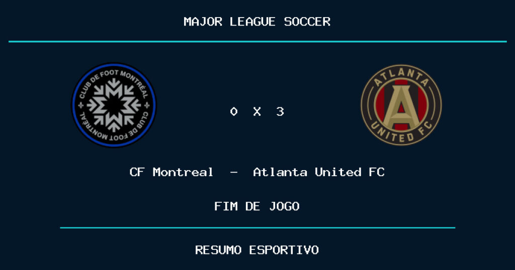 Atlanta United FC vence CF Montreal por 3 a 0