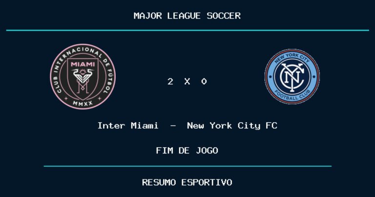 Inter Miami vence New York City FC por 2 a 0