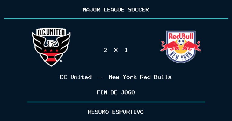 DC United vence New York Red Bulls por 2 a 1