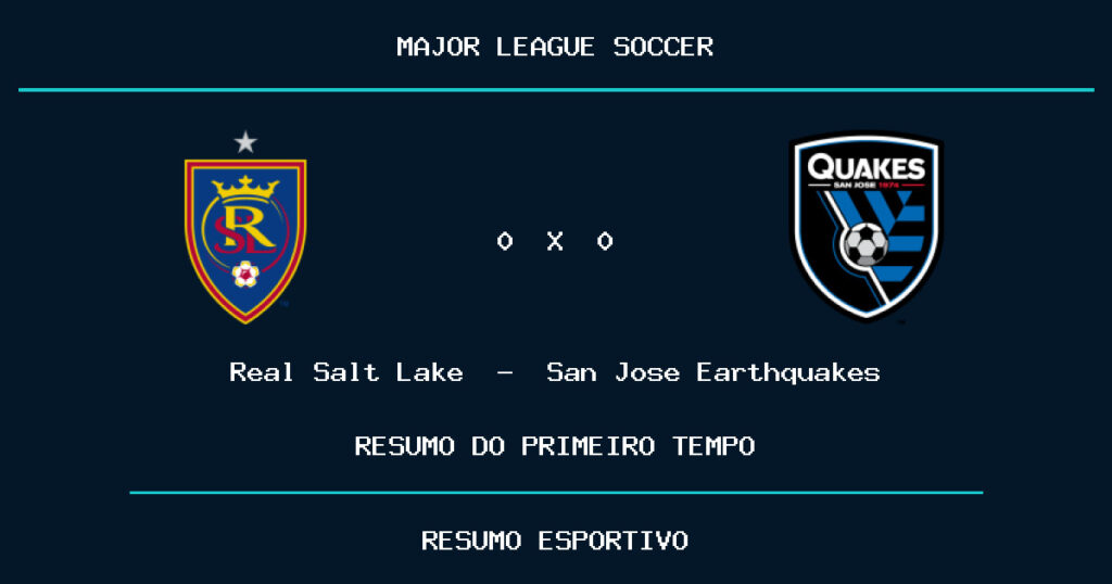 Real Salt Lake 0 x 0 San Jose Earthquakes: como foi o primeiro tempo