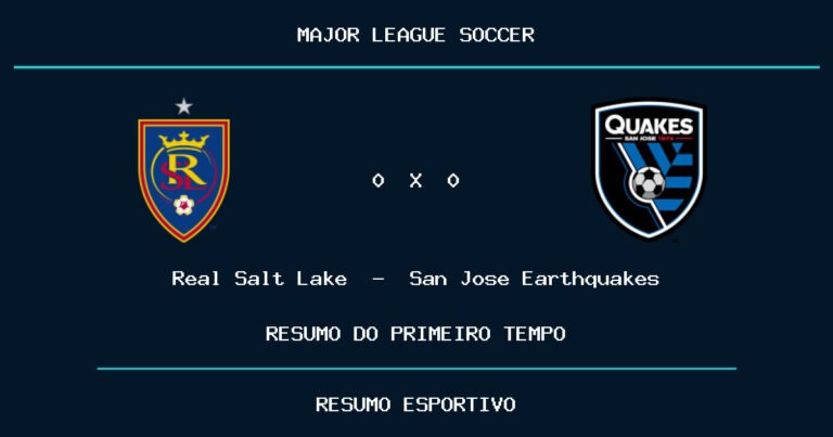 Real Salt Lake 0 x 0 San Jose Earthquakes: como foi o primeiro tempo