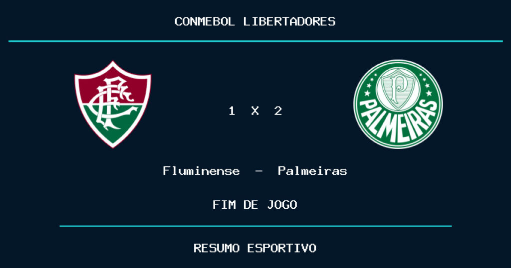 Palmeiras vence Fluminense por 2 a 1