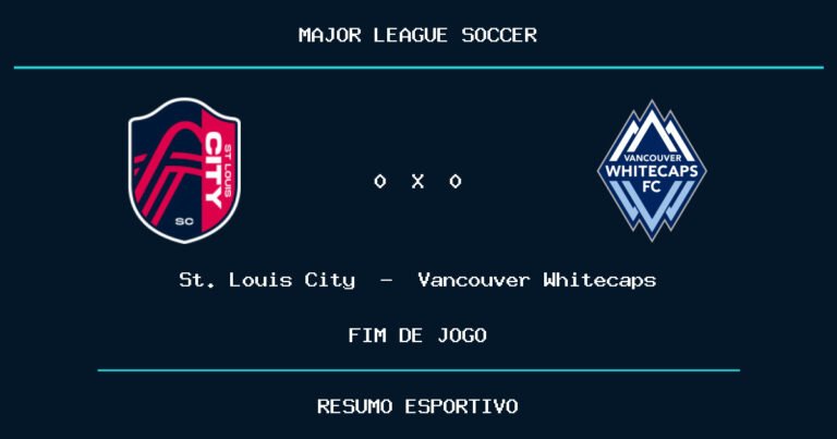 St. Louis City e Vancouver Whitecaps empatam por 0 a 0