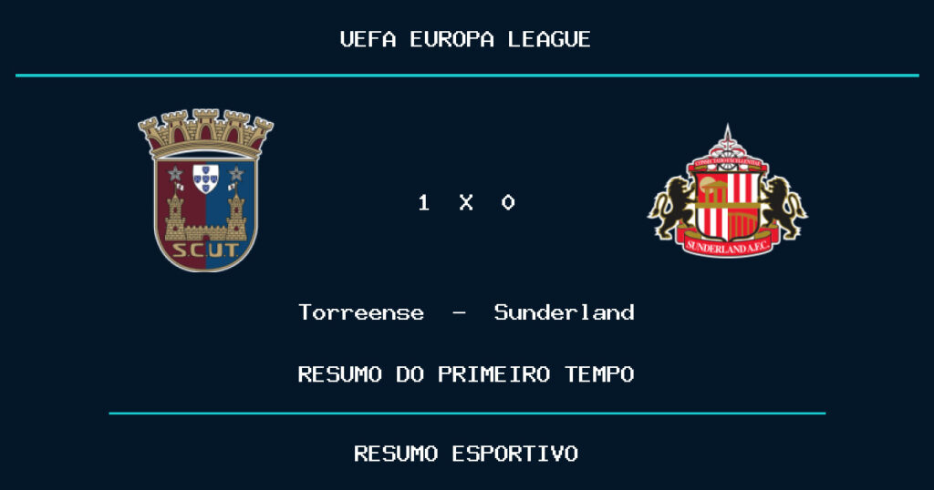 Torreense 1 x 0 Sunderland: como foi o primeiro tempo