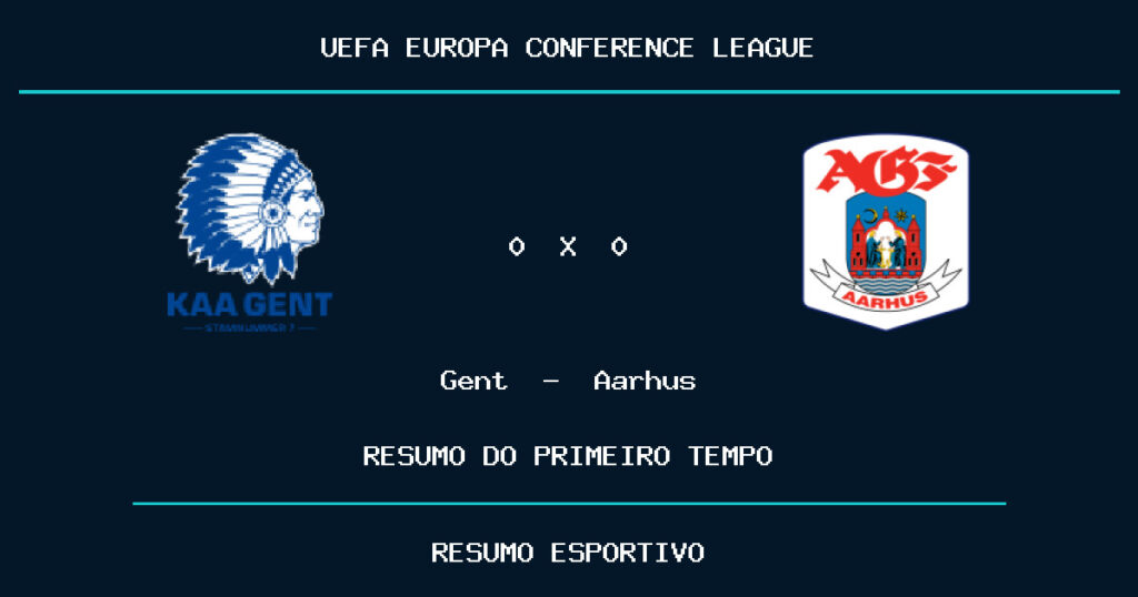 Gent 0 x 0 Aarhus: como foi o primeiro tempo