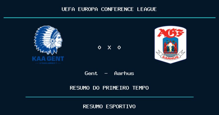 Gent 0 x 0 Aarhus: como foi o primeiro tempo