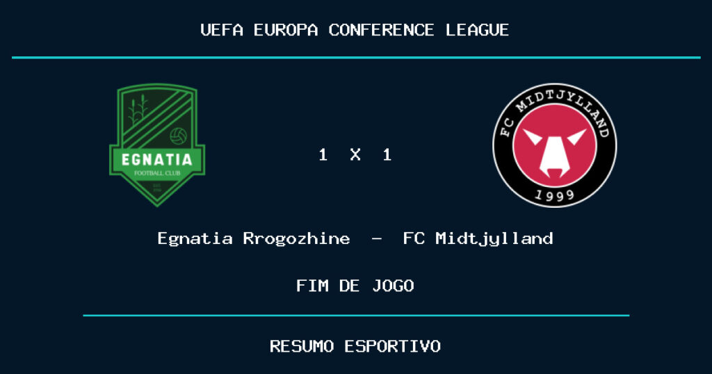 Egnatia Rrogozhinë e FC Midtjylland empatam por 1 a 1