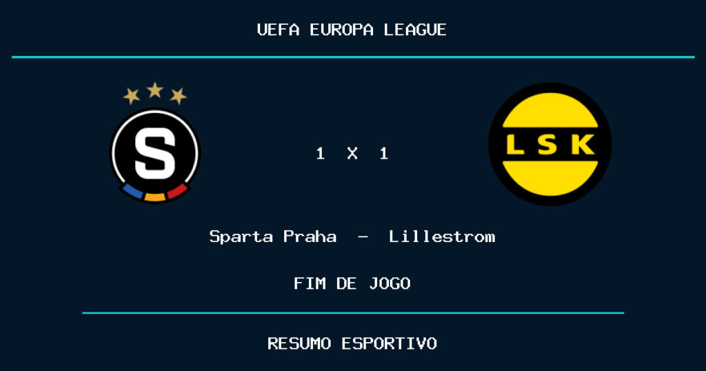 Lillestrom busca empate aos 90+1 e evita derrota contra Sparta Praha