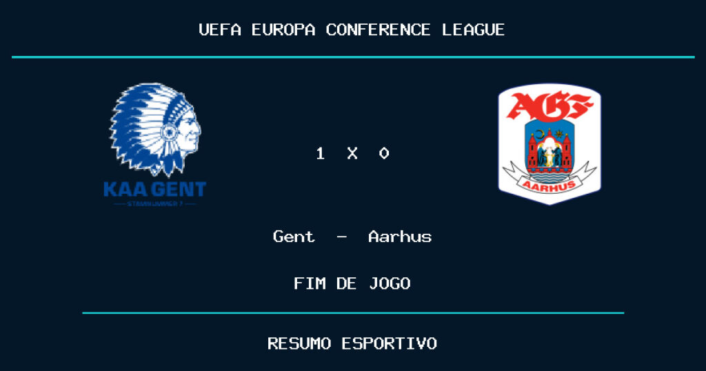 Gent marca no fim e vence Aarhus por 1 a 0