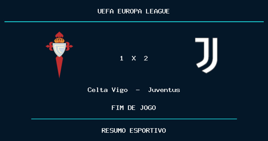 Juventus marca no fim e vence Celta Vigo por 2 a 1