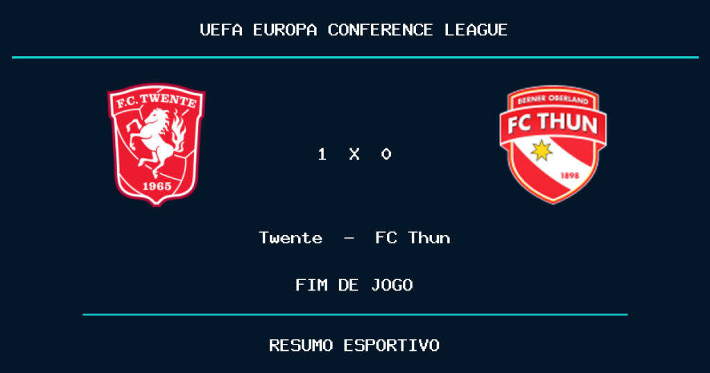 Twente vence FC Thun por 1 a 0