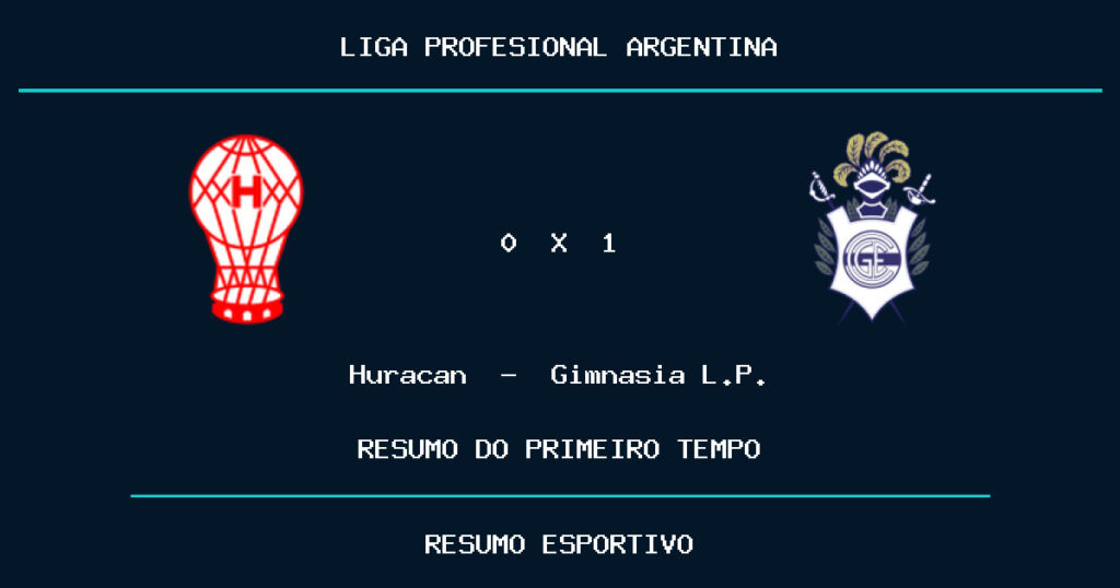 Huracan 0 x 1 Gimnasia L.P.: como foi o primeiro tempo