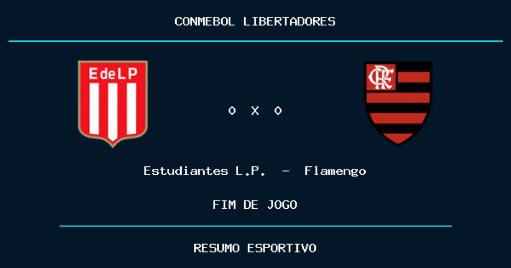 Estudiantes L.P. e Flamengo empatam por 0 a 0