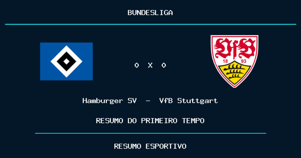 Hamburger SV 0 x 0 VfB Stuttgart: como foi o primeiro tempo