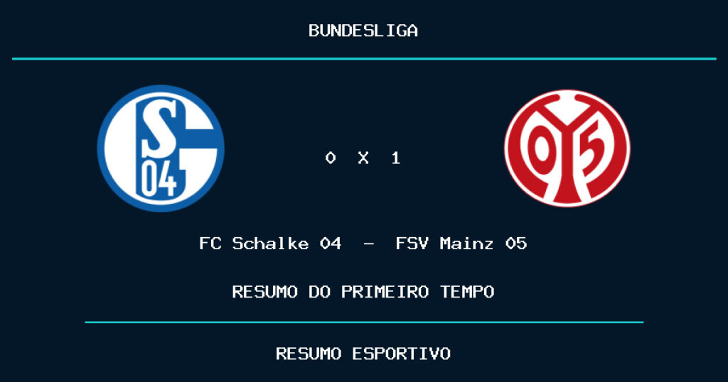 FC Schalke 04 0 x 1 FSV Mainz 05: como foi o primeiro tempo