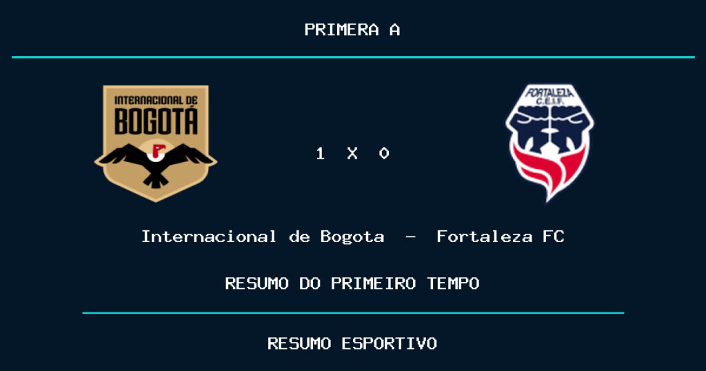 Internacional de Bogota 1 x 0 Fortaleza FC: como foi o primeiro tempo