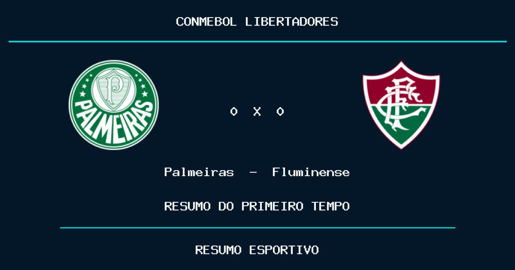 Palmeiras 0 x 0 Fluminense: como foi o primeiro tempo