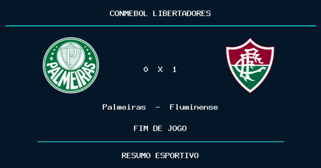 Fluminense vence Palmeiras por 1 a 0