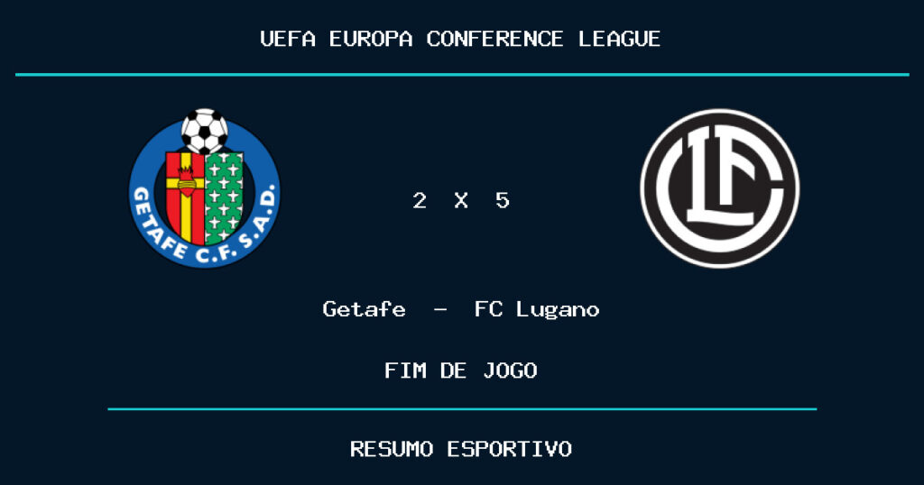 FC Lugano reage e vence Getafe por 5 a 2