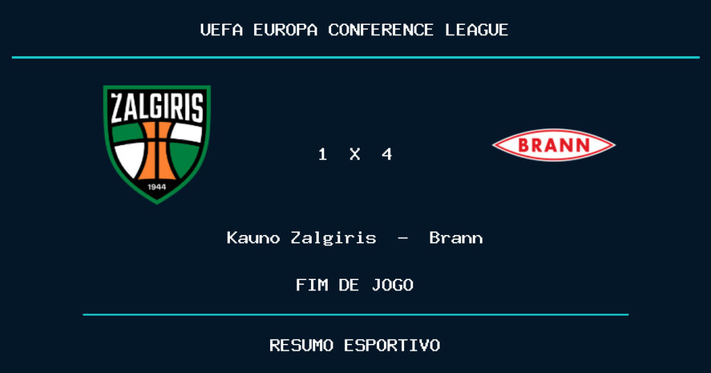 Brann vence Kauno Žalgiris por 4 a 1