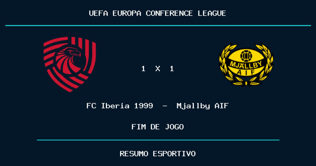 FC Iberia 1999 e Mjallby AIF empatam por 1 a 1