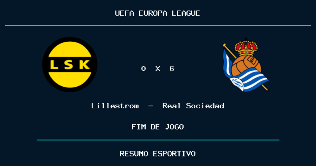 Real Sociedad vence Lillestrom por 6 a 0