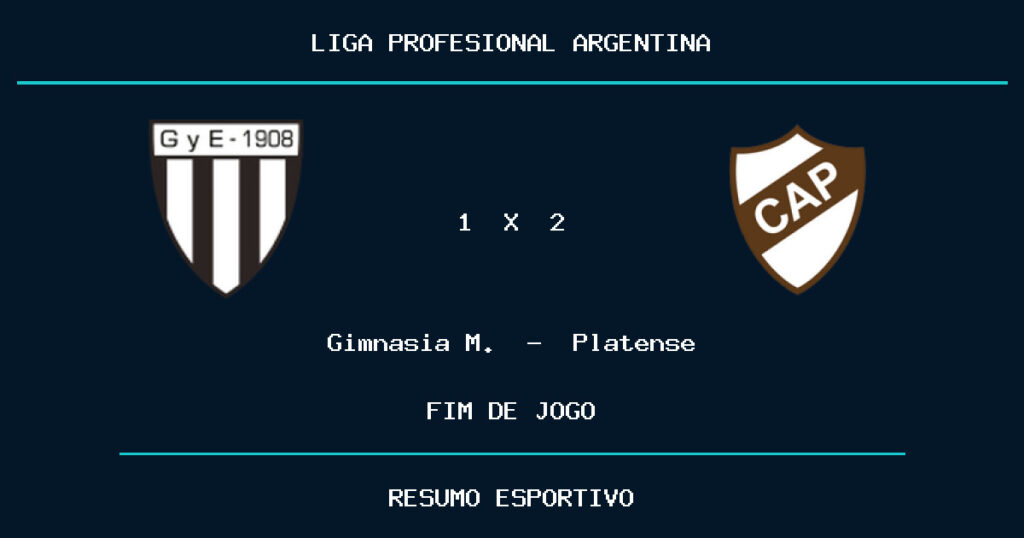 Platense marca no fim e vence Gimnasia M. por 2 a 1