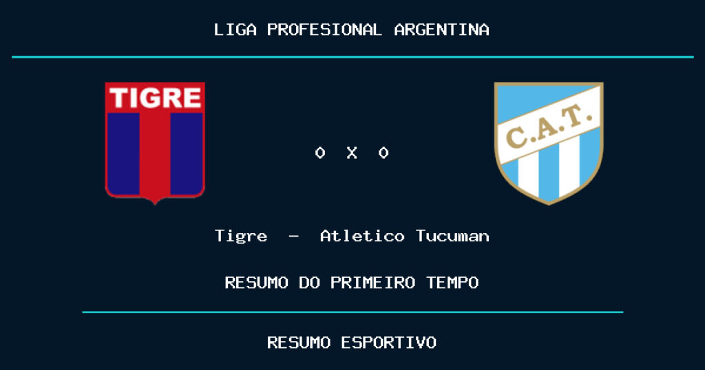 Tigre 0 x 0 Atletico Tucuman: como foi o primeiro tempo