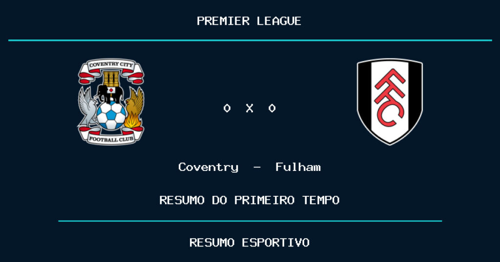 Coventry 0 x 0 Fulham: como foi o primeiro tempo