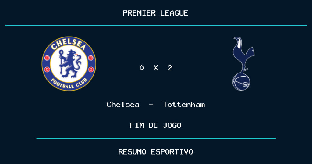 Tottenham vence Chelsea por 2 a 0