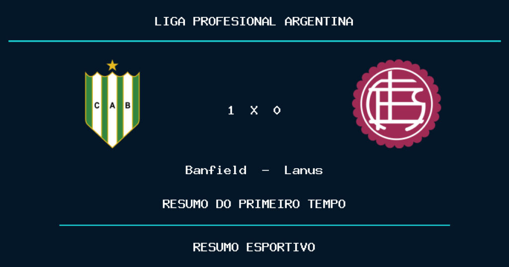 Banfield 1 x 0 Lanus: como foi o primeiro tempo