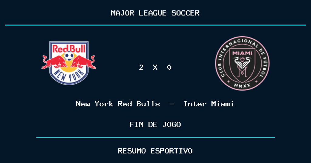 New York Red Bulls vence Inter Miami por 2 a 0