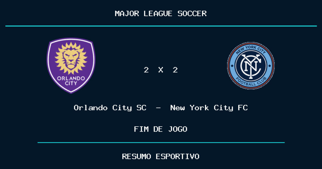 New York City FC busca empate aos 90+9 e evita derrota contra Orlando City SC