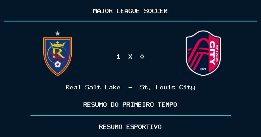 Real Salt Lake 1 x 0 St. Louis City: como foi o primeiro tempo