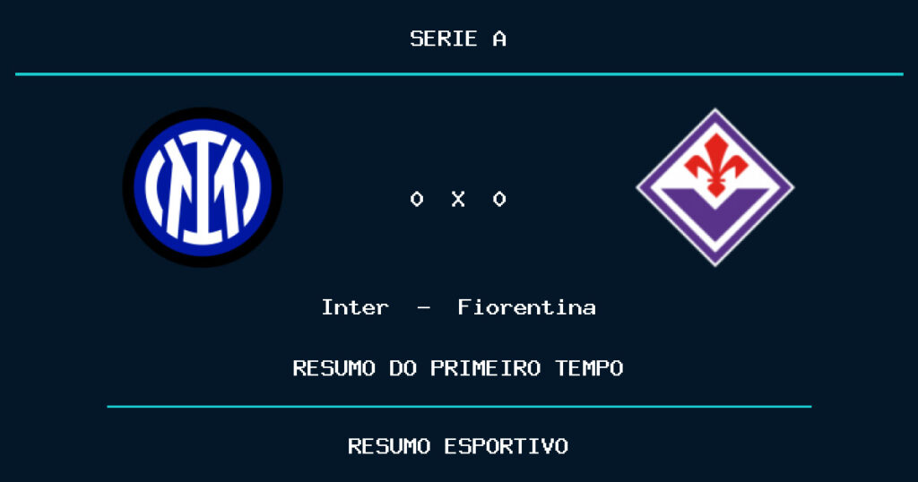 Inter 0 x 0 Fiorentina: como foi o primeiro tempo