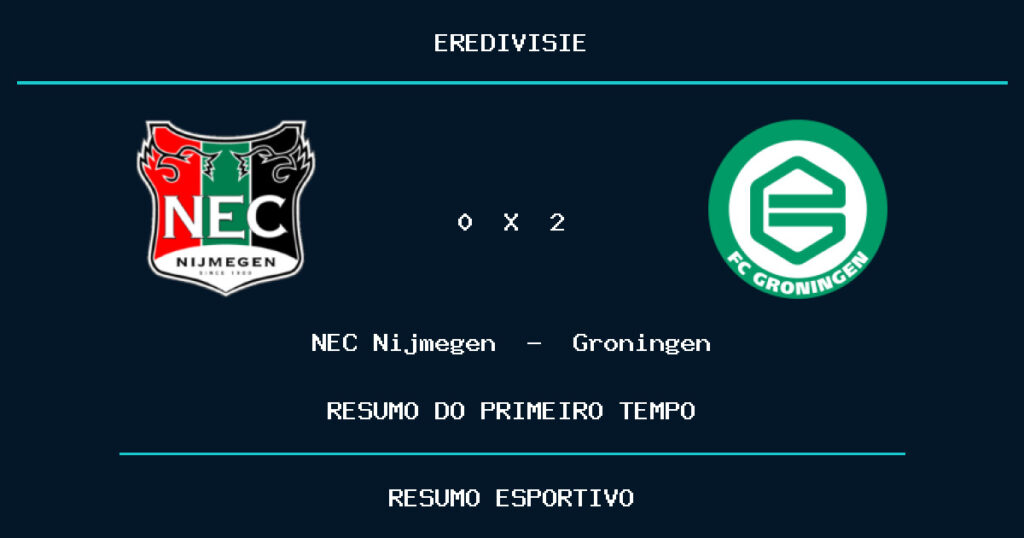 NEC Nijmegen 0 x 2 Groningen: como foi o primeiro tempo