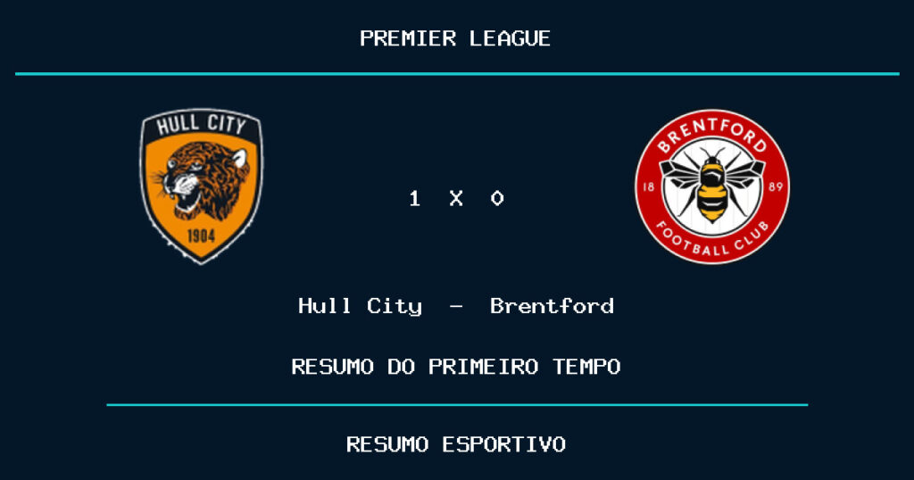 Hull City 1 x 0 Brentford: como foi o primeiro tempo