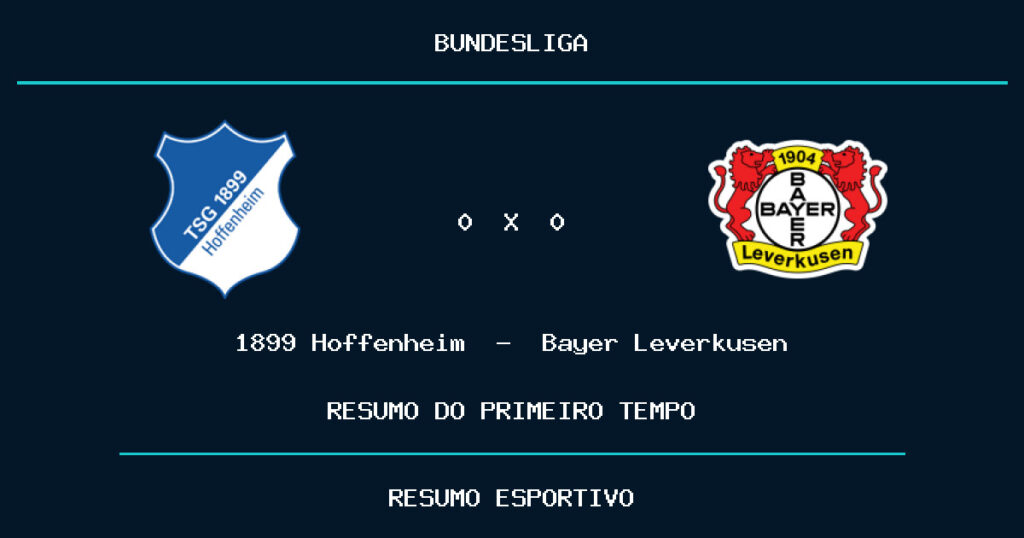 1899 Hoffenheim 0 x 0 Bayer Leverkusen: como foi o primeiro tempo