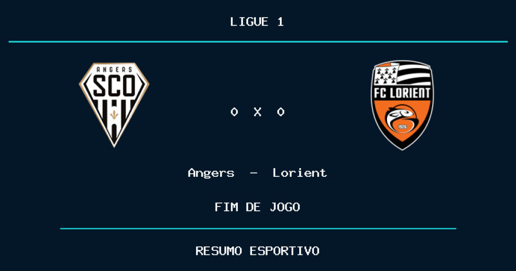 Angers e Lorient empatam por 0 a 0