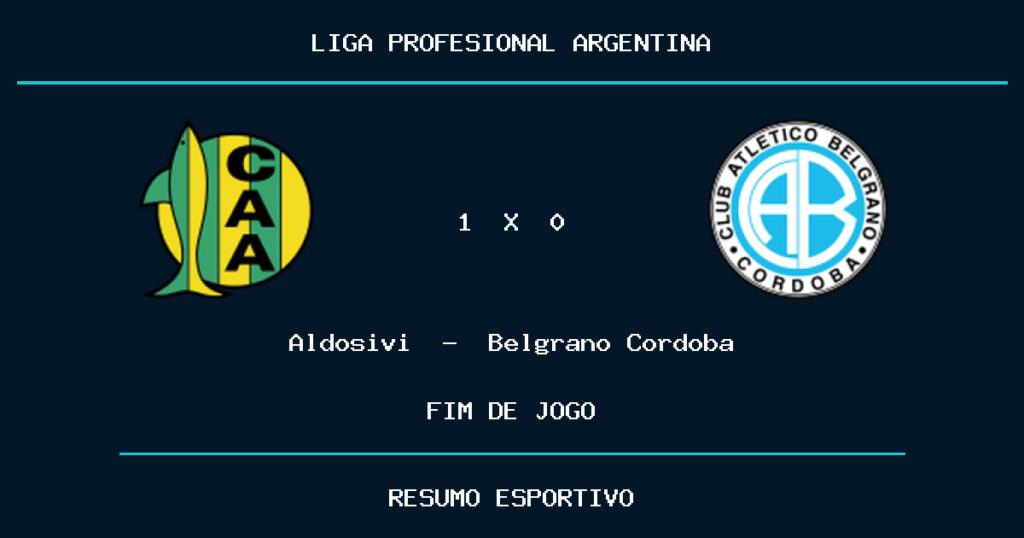 Aldosivi vence Belgrano Cordoba por 1 a 0