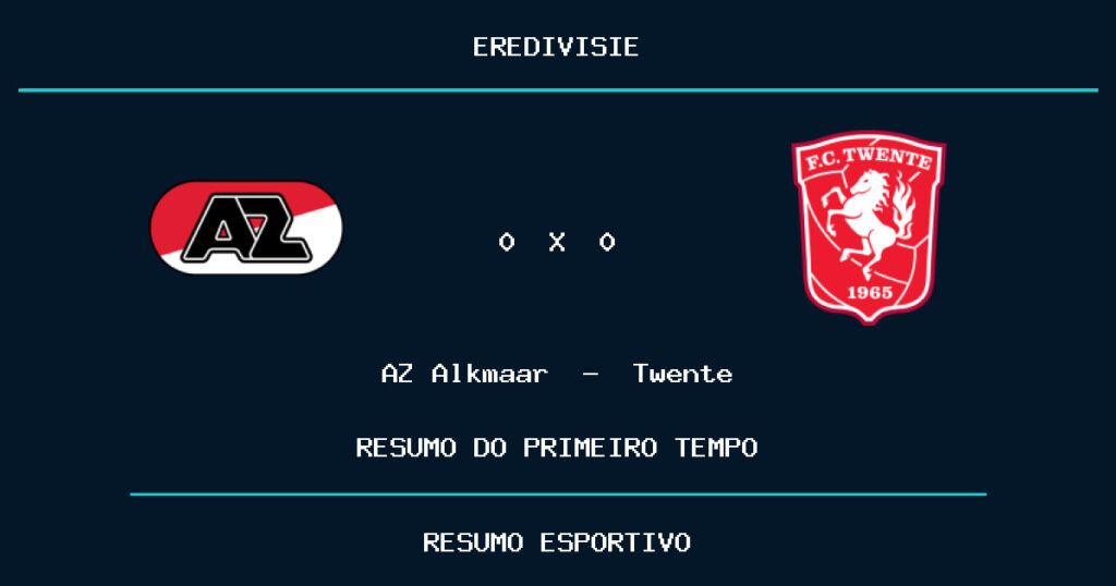 AZ Alkmaar 0 x 0 Twente: como foi o primeiro tempo